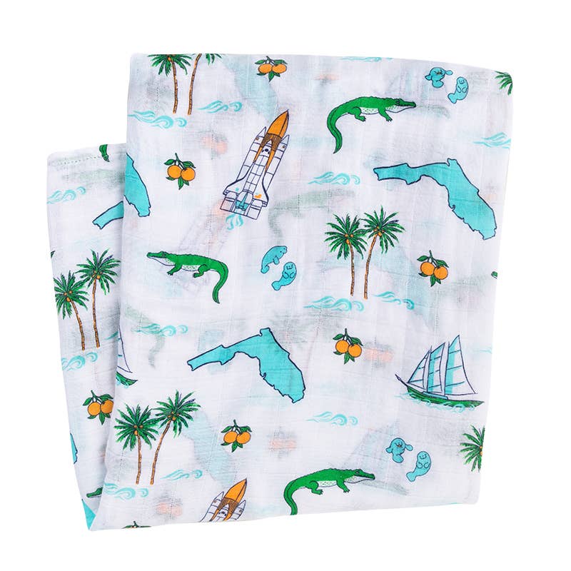 Florida Boy Swaddle Blanket