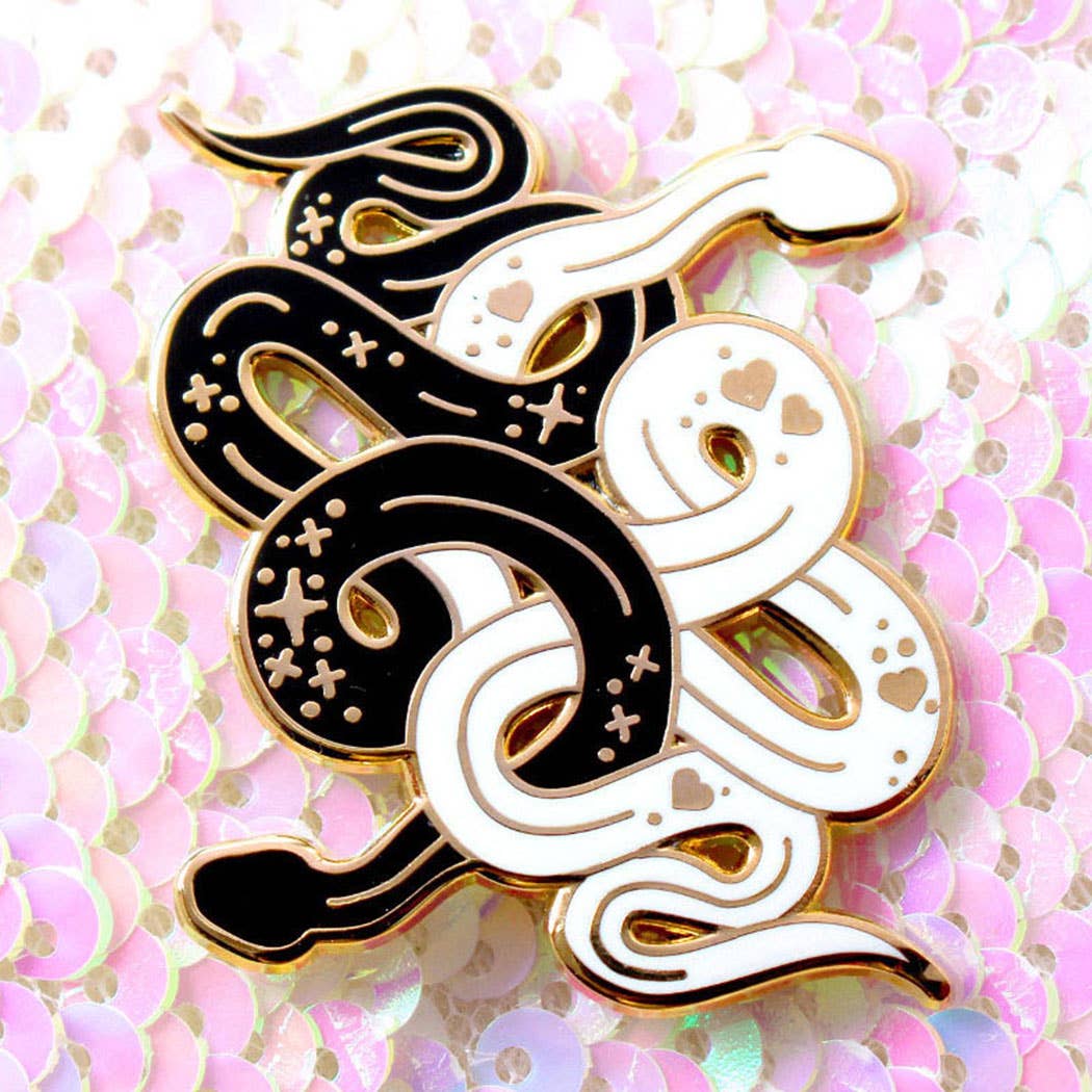 Snakes Enamel Pin